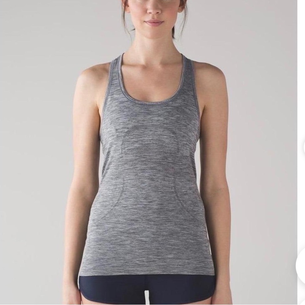 New with tags Lululemon swiftly tech Gray Racerback Tank Top